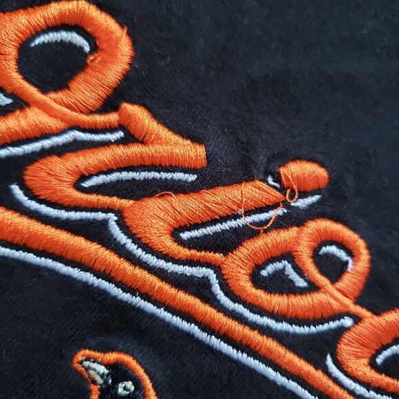Vintage Y2k CSA Baltimore Orioles Size 2XL Mens Embroidered Black T-Shirt MLB - Picture 3 of 7